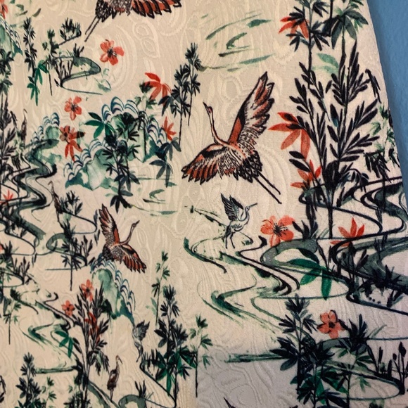 H&M Asian Crane Print Skirt - Picture 3 of 8